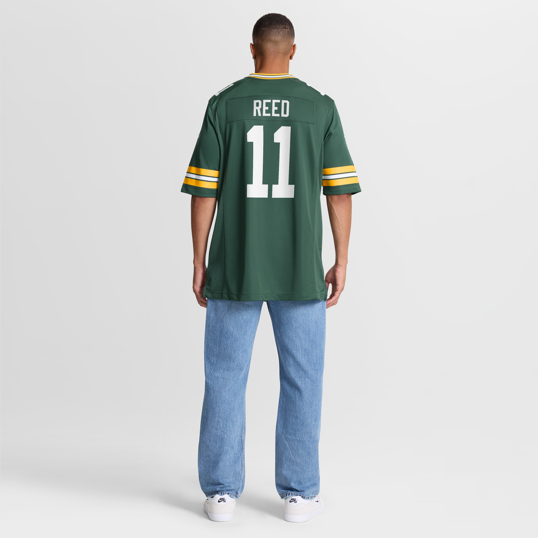 Men's Green Bay Packers Jayden Reed Nike  Green  Game Jersey
