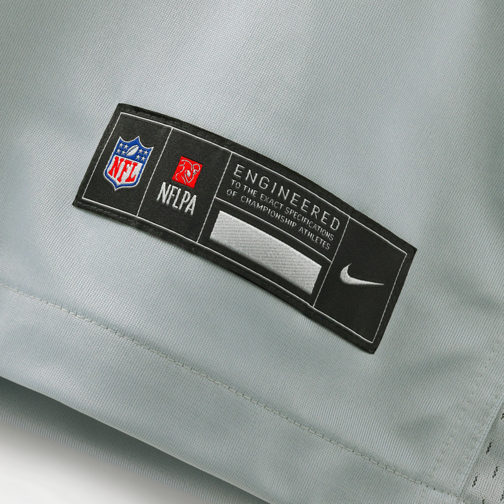 Men's Detroit Lions Sam LaPorta Nike Silver 2026 Rivalries Collection Game Jersey