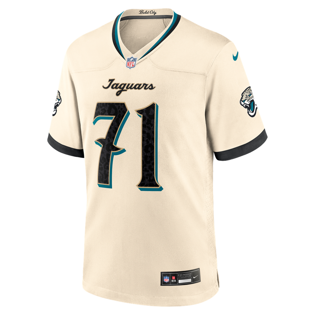 Men's Jacksonville Jaguars Tony Boselli Nike Natural 2026 Rivalries Collection Game Jersey