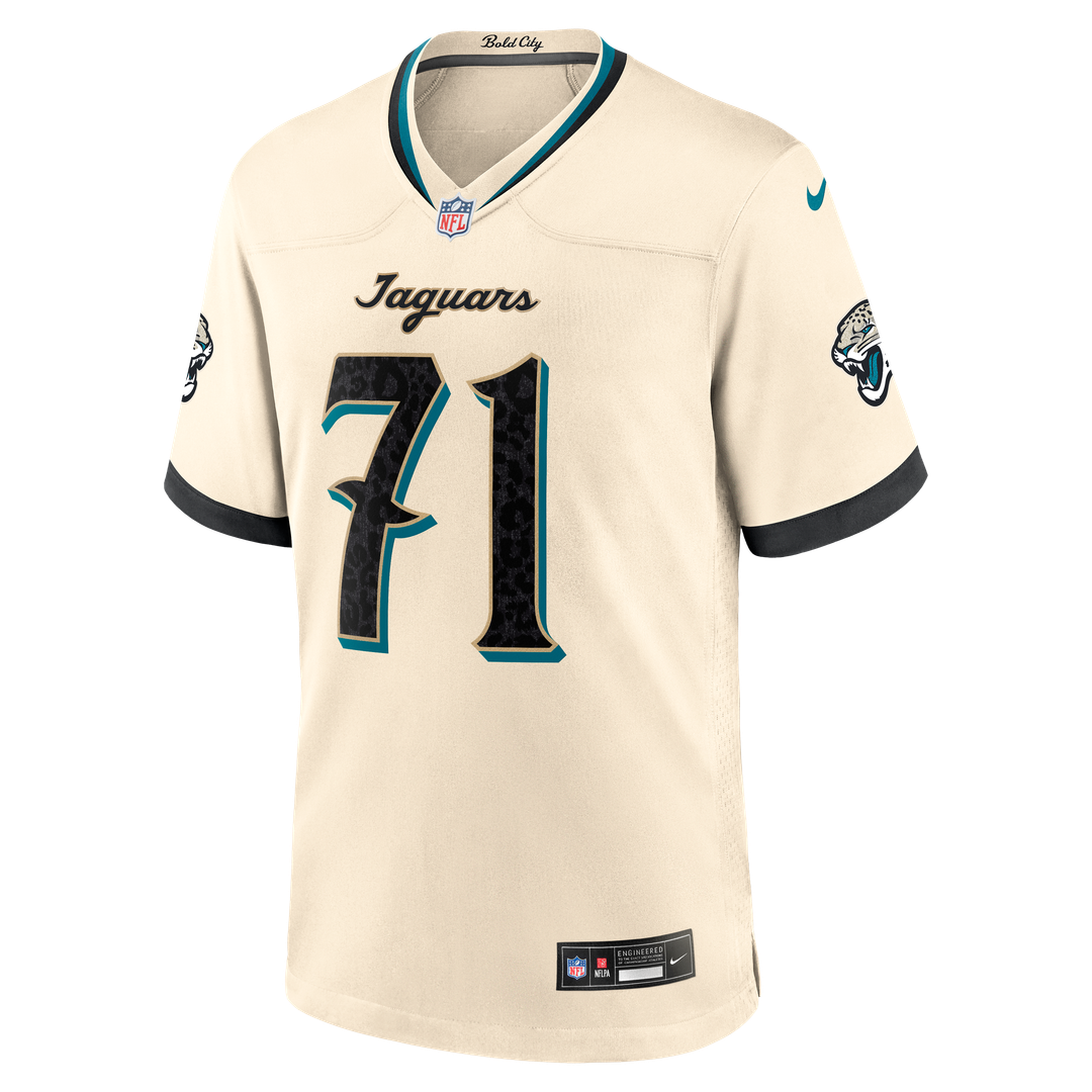 Men's Jacksonville Jaguars Tony Boselli Nike Natural 2026 Rivalries Collection Game Jersey
