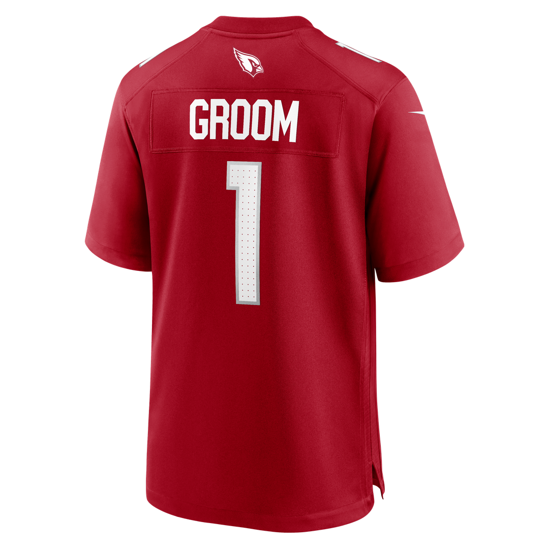 Men's Arizona Cardinals Number 1 Groom Nike Cardinal Game Jersey