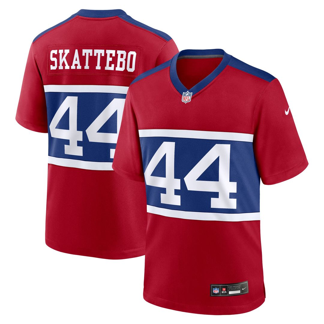 Men's New York Giants Cam Skattebo Nike White Game Jersey