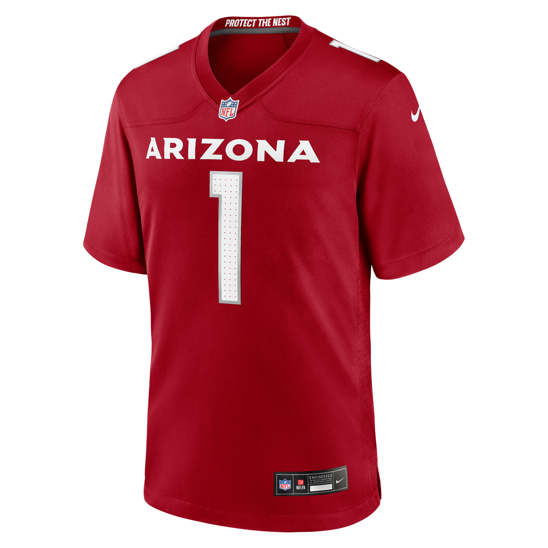 Men's Arizona Cardinals Number 1 Groom Nike Cardinal Game Jersey