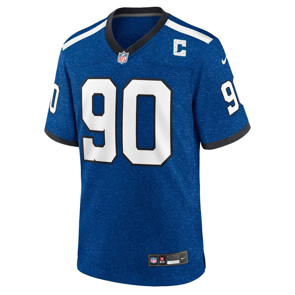 Men's Indianapolis Colts Grover Stewart Nike Blue Alternate Game Jersey