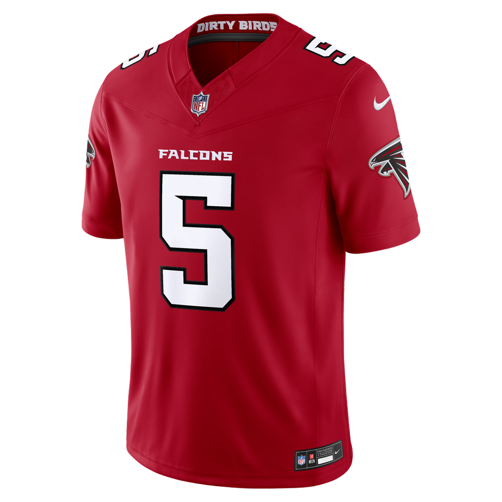 Men's Atlanta Falcons Drake London Nike Black Alternate Throwback Vapor F.U.S.E. Stitched Limited Jersey