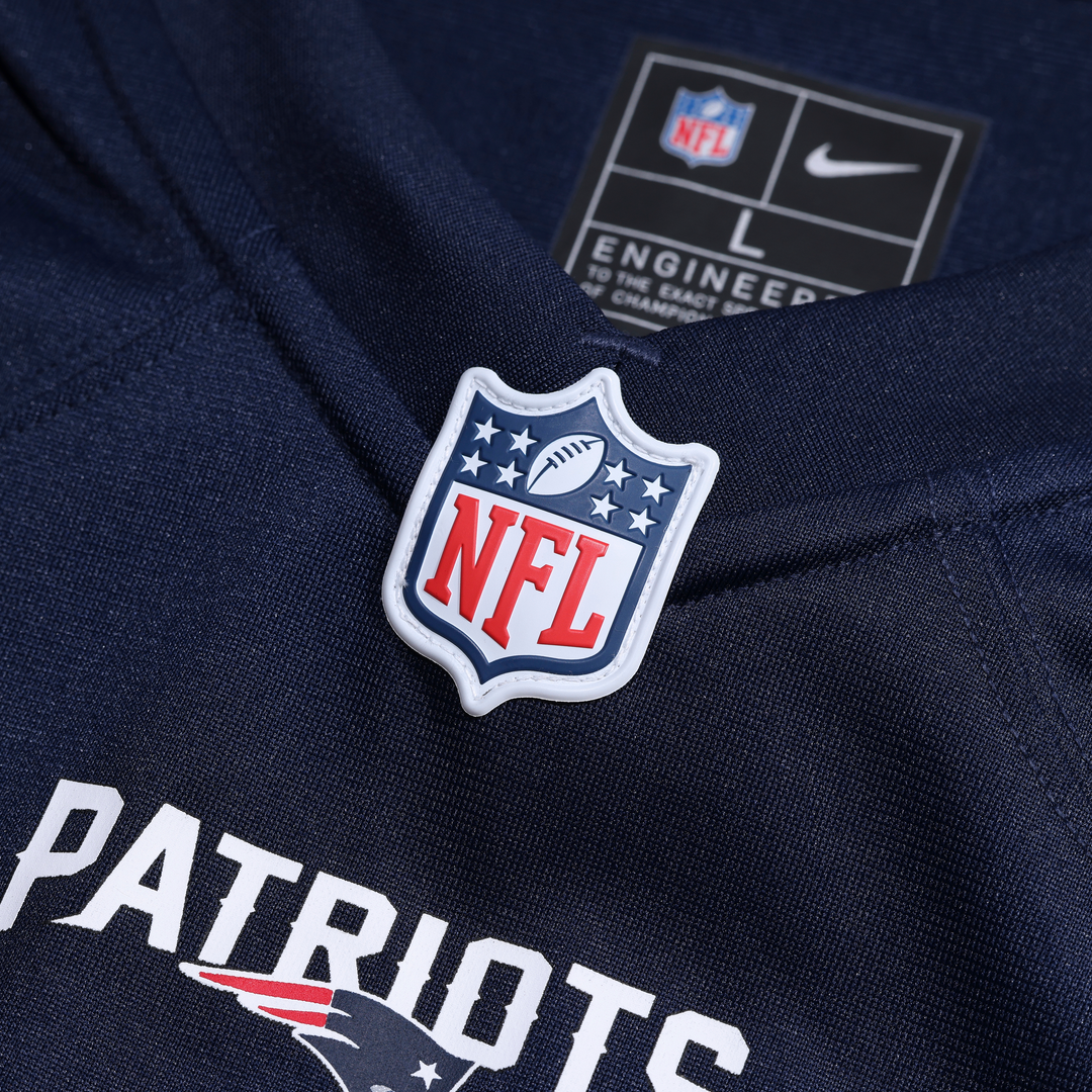 Men's New England Patriots Romeo Doubs Nike Navy Game Jersey