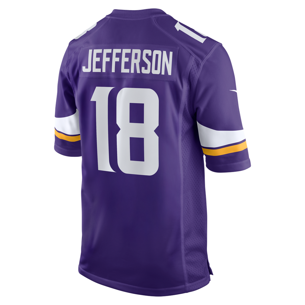 Men's Minnesota Vikings Justin Jefferson Nike Purple Game Jersey