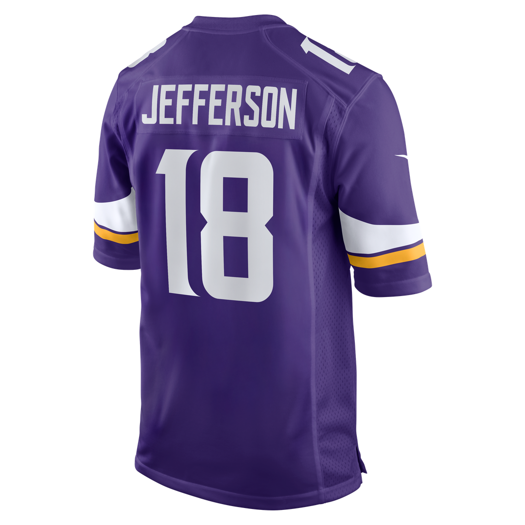 Men's Minnesota Vikings Justin Jefferson Nike Purple Game Jersey