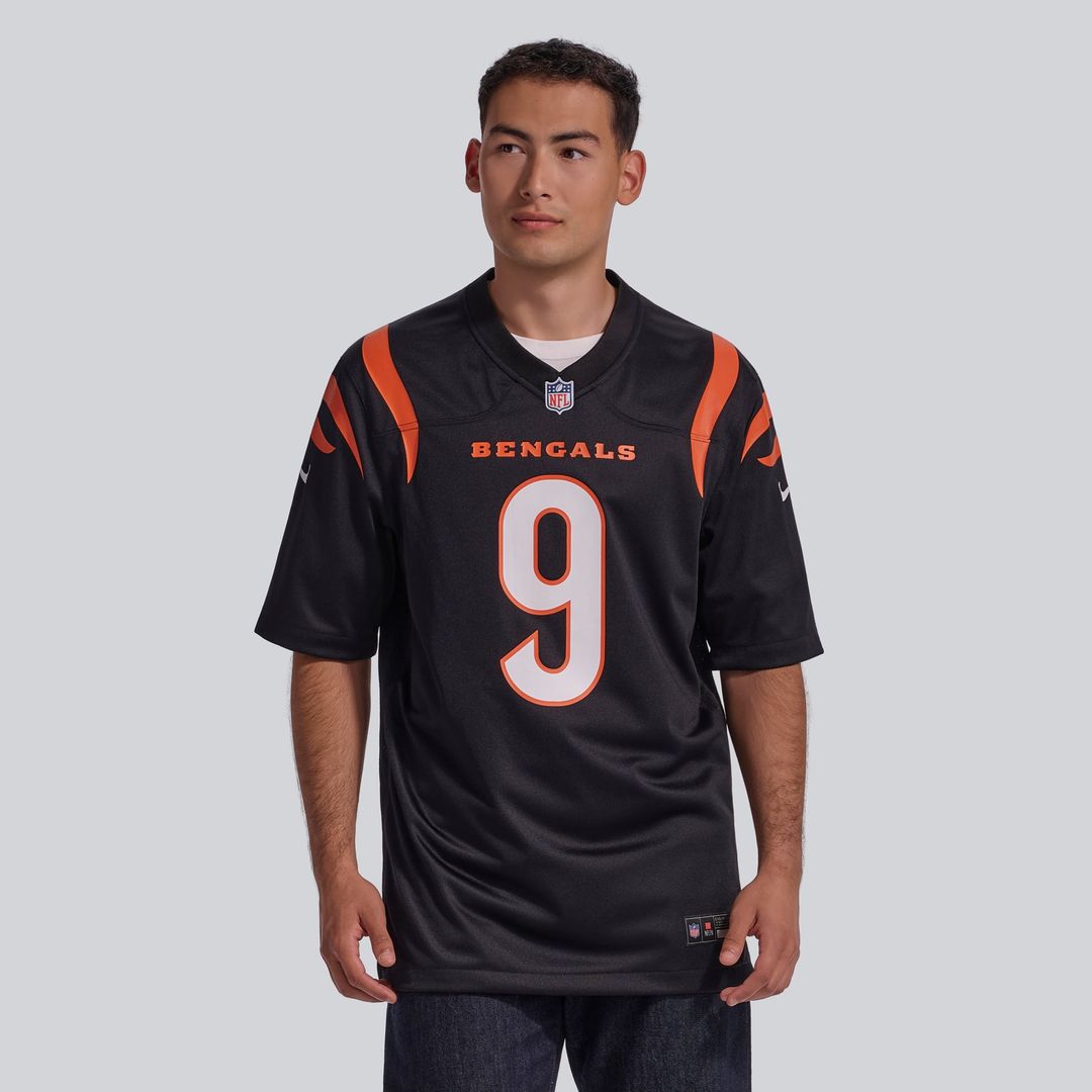 Men's Cincinnati Bengals Joe Burrow Nike Black Player Game Jersey