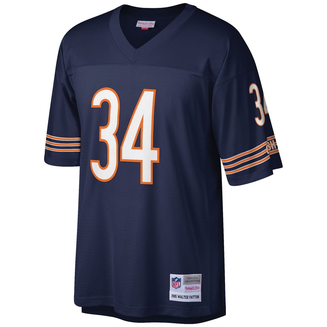 Men's Chicago Bears Walter Payton Mitchell & Ness White Big & Tall 1985 Retired Player Replica Jersey