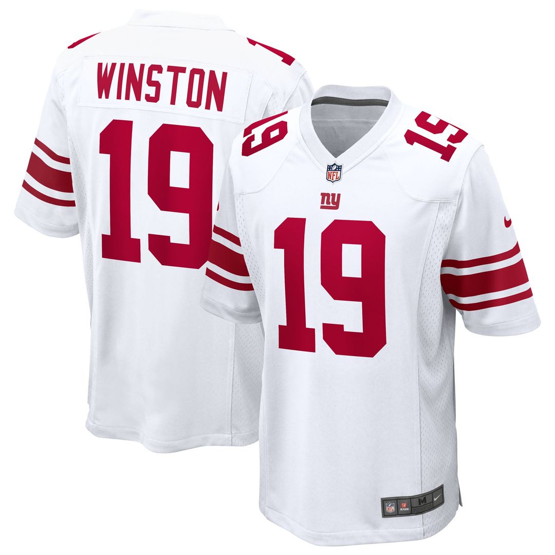 Men's New York Giants Jameis Winston Nike  Royal Team Game Jersey