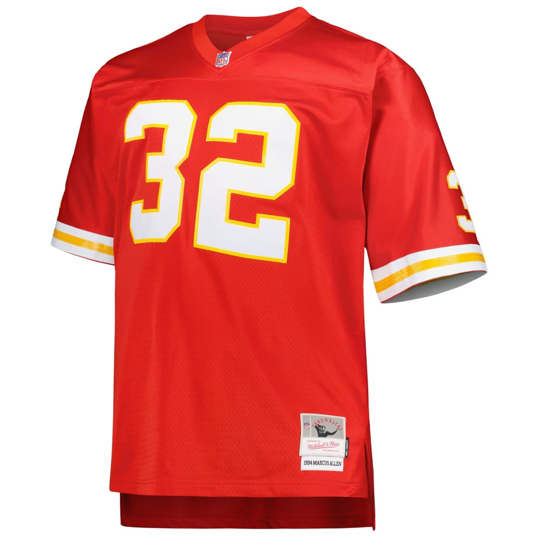 Men's Kansas City Chiefs Marcus Allen Mitchell & Ness Red Big & Tall 1994 Retired Player Replica Jersey