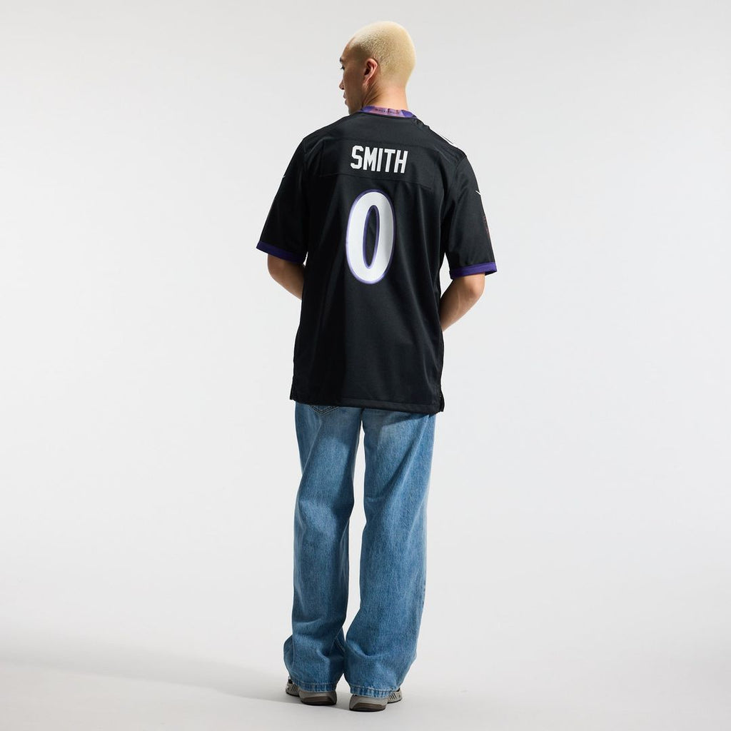 Men's Baltimore Ravens Roquan Smith Nike Purple Alternate Game Jersey