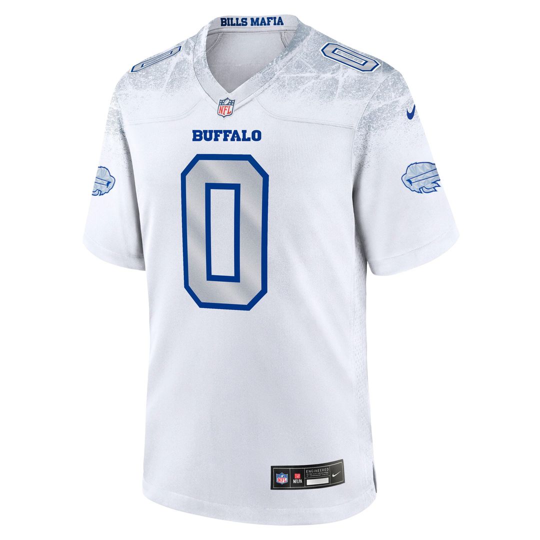 Men's Buffalo Bills Keon Coleman Nike White Rivalries Collection Game Jersey