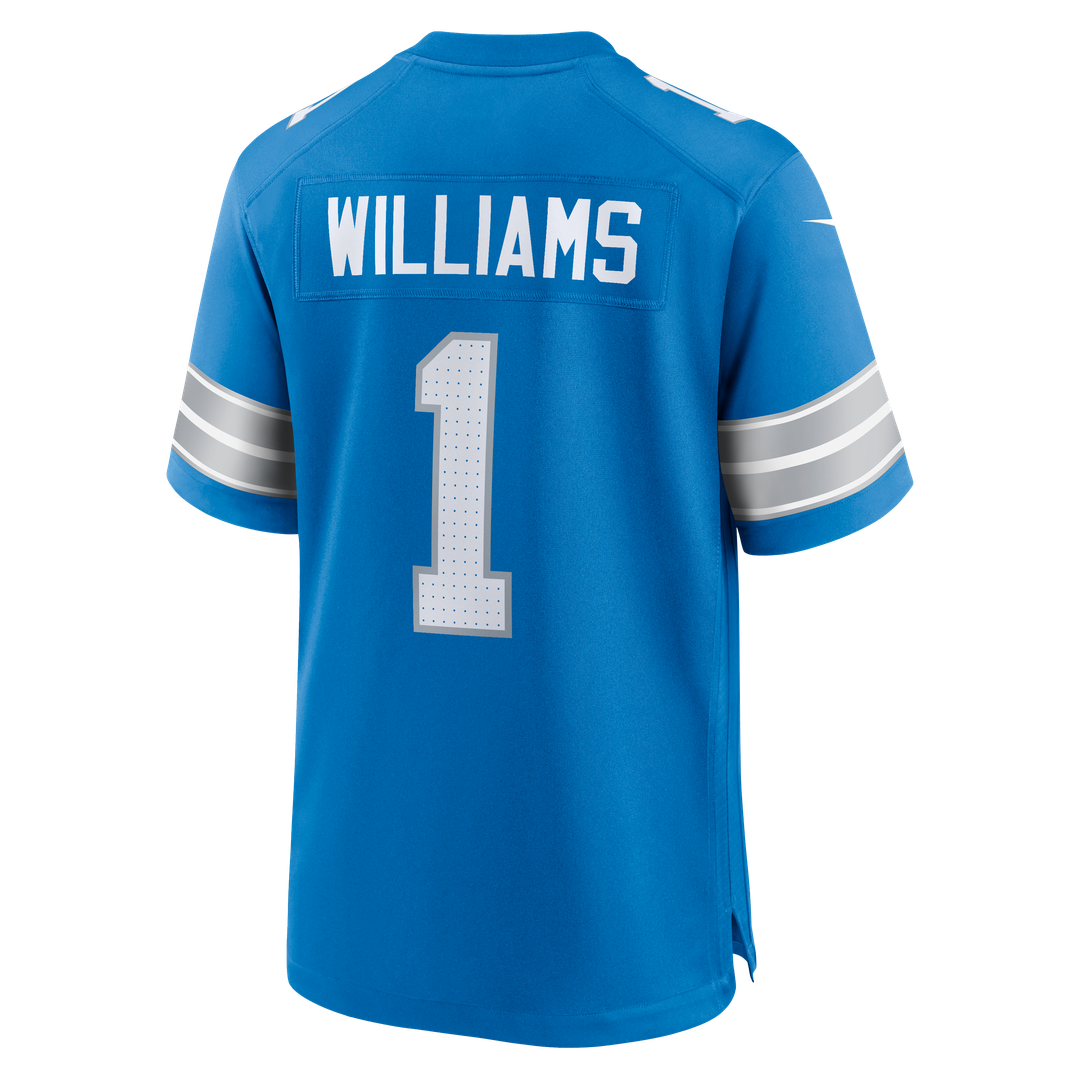 Men's Detroit Lions Jameson Williams Nike Blue Game Player Jersey