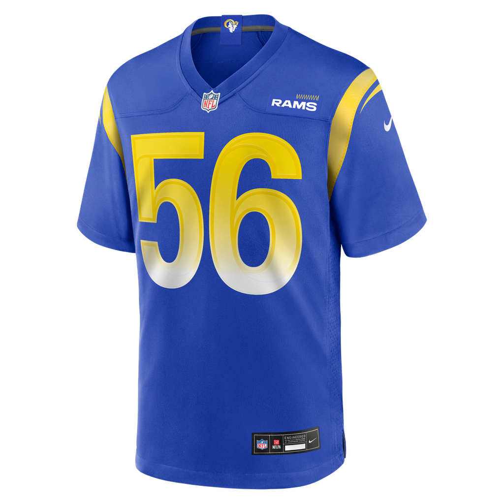 Men's Los Angeles Rams London Fletcher Nike Royal Game Retired Player Jersey