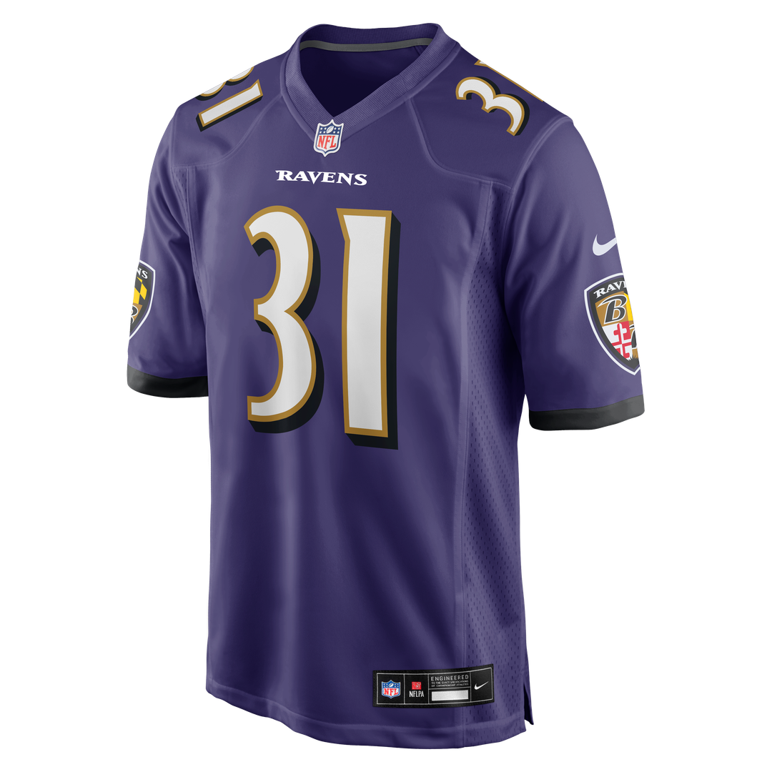 Men's Baltimore Ravens Jamal Lewis Nike Purple Game Retired Player Jersey