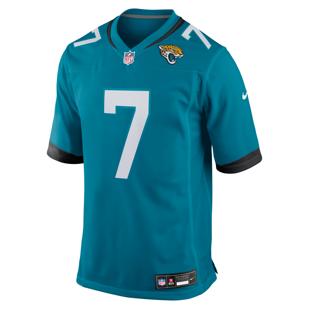 Men's Jacksonville Jaguars Byron Leftwich Nike Teal Retired Player Game Jersey