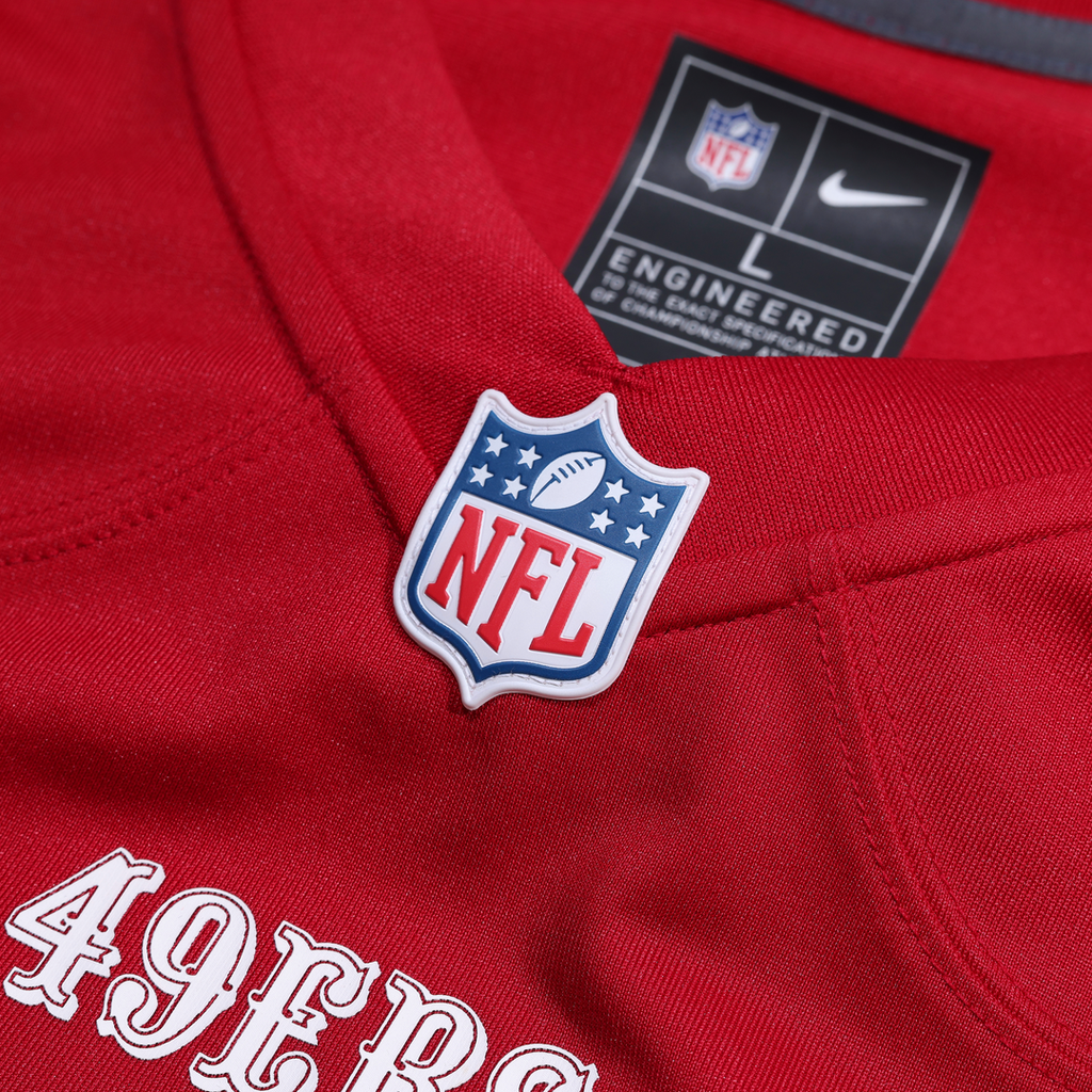 Men's San Francisco 49ers Upton Stout Nike  Scarlet Team Game Jersey