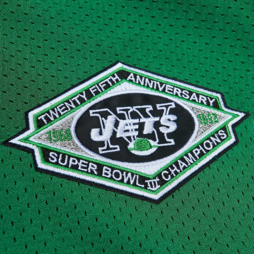 Men's New York Jets Boomer Esiason Mitchell & Ness Kelly Green 1993 Authentic Throwback Retired Player Pocket Jersey