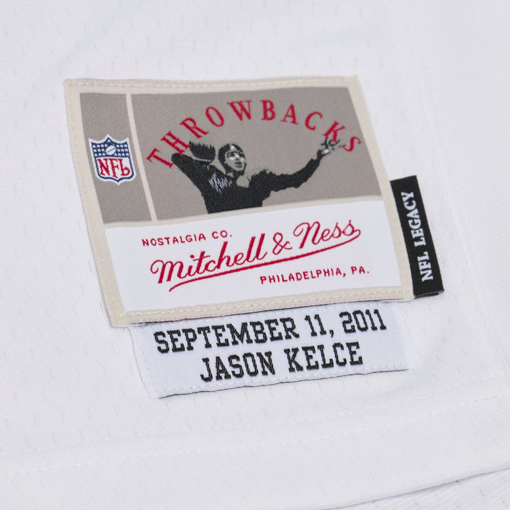 Men's Philadelphia Eagles Jason Kelce Mitchell & Ness White 2011 Legacy Replica Player Jersey