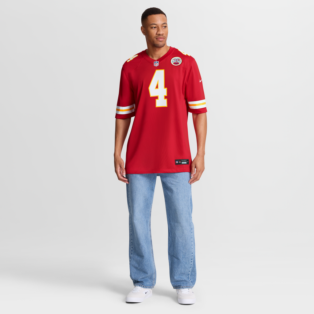 Men's Kansas City Chiefs Rashee Rice Nike  Red  Game Jersey
