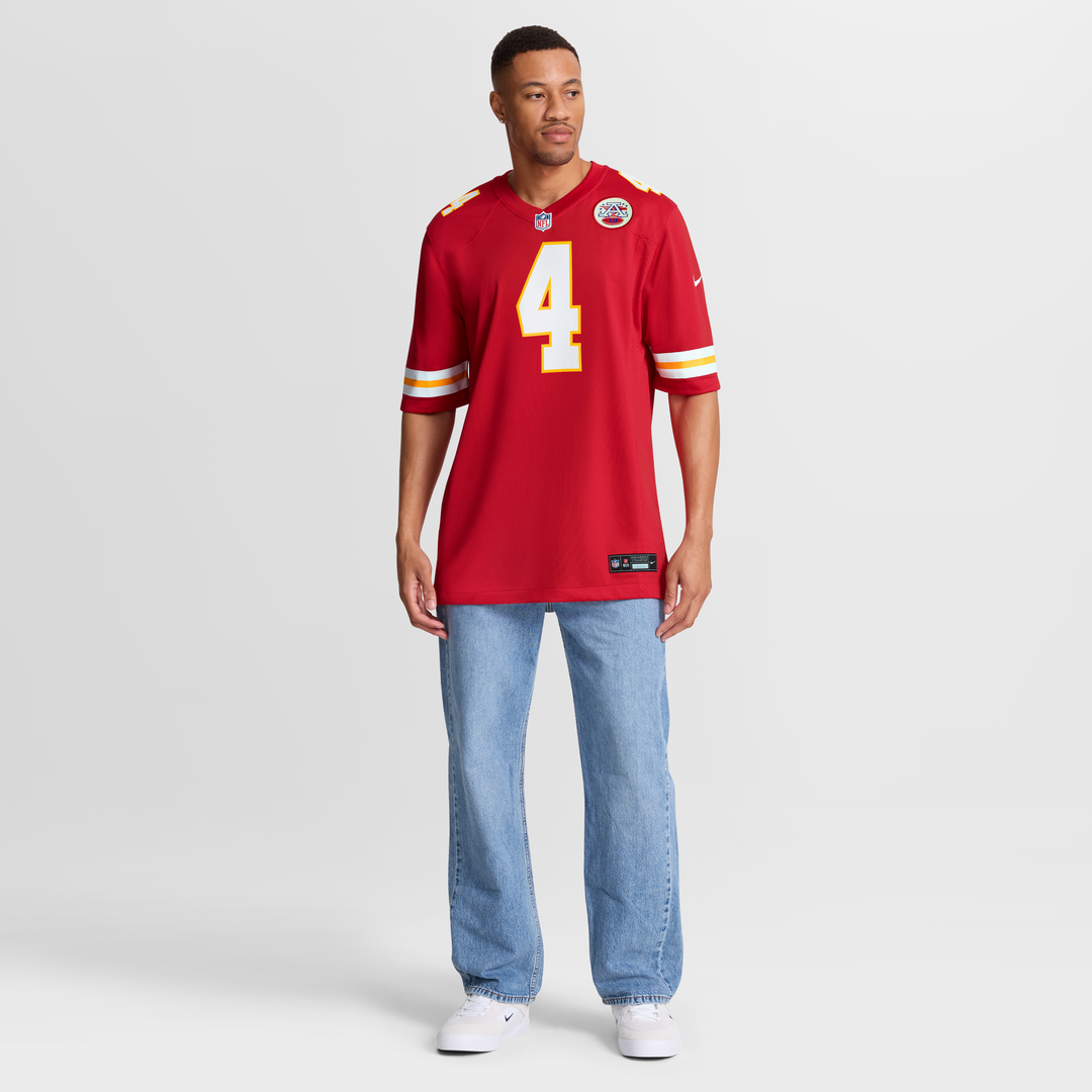 Men's Kansas City Chiefs Rashee Rice Nike  Red  Game Jersey