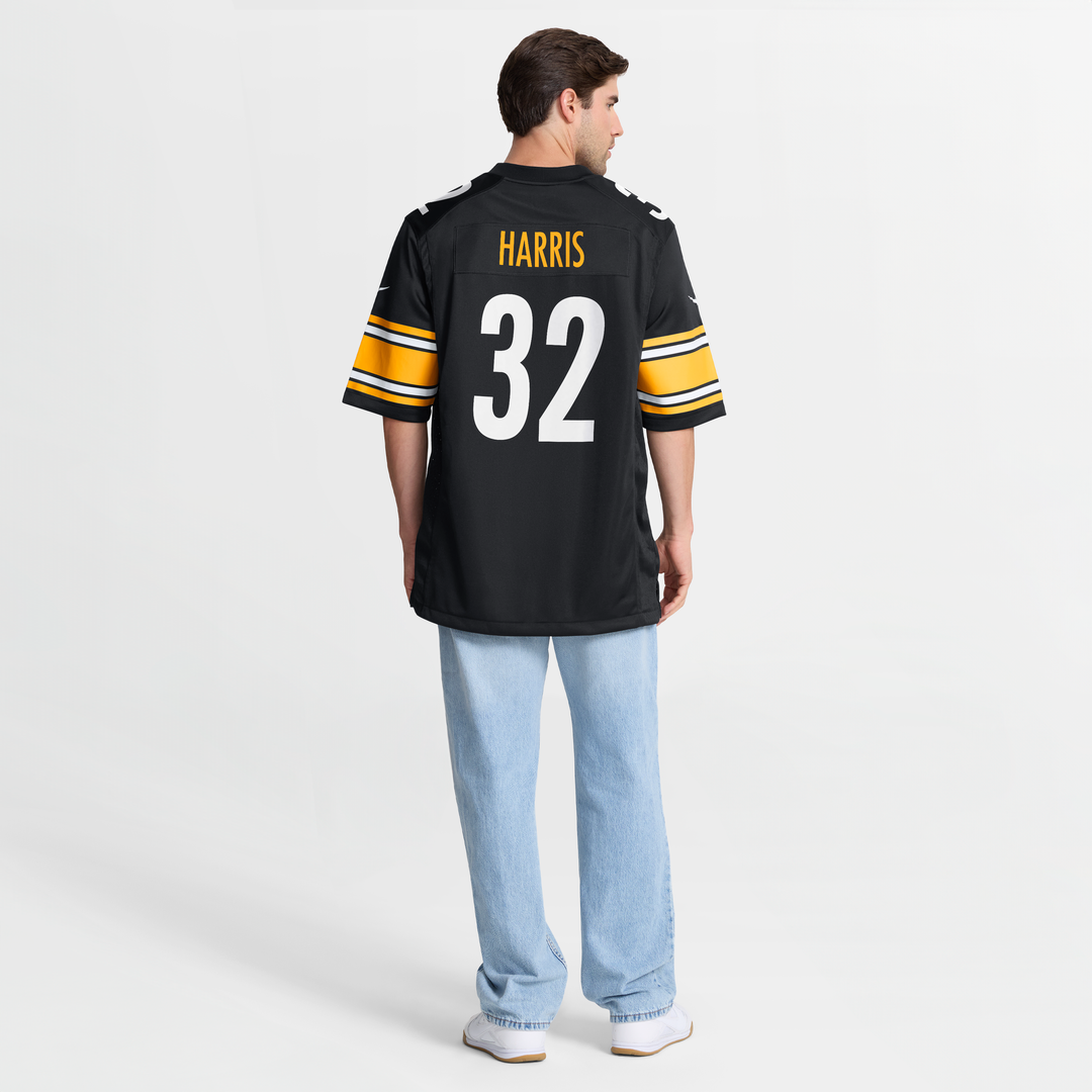 Men's Pittsburgh Steelers Franco Harris Nike Black Game Retired Player Jersey
