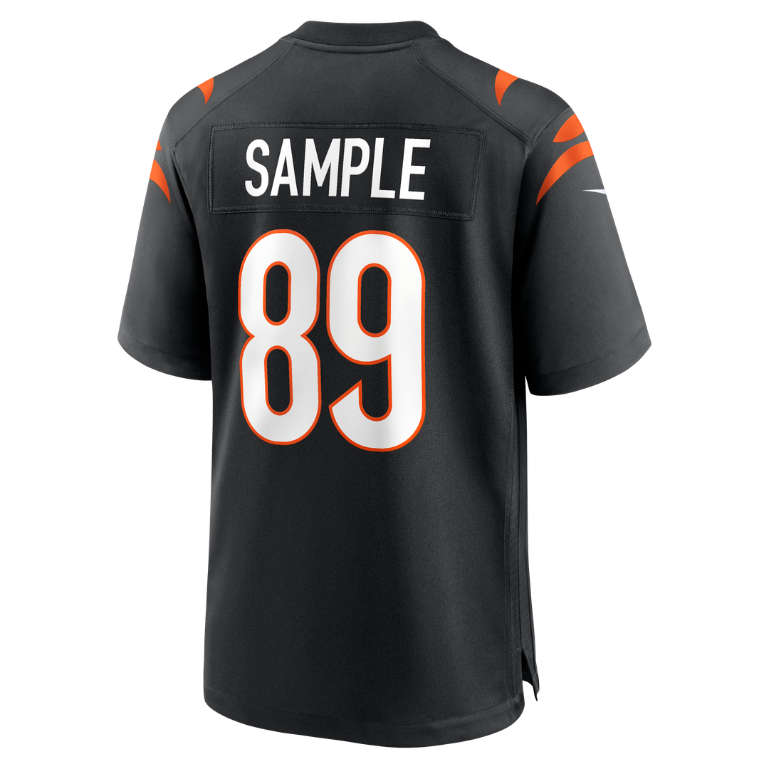 Men's Cincinnati Bengals Drew Sample Nike Black Game Jersey