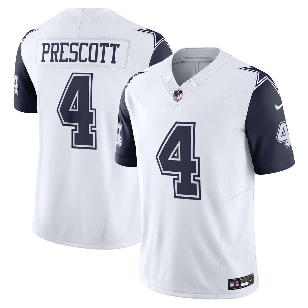 Men's Dallas Cowboys Dak Prescott Nike Navy Vapor F.U.S.E. Limited Jersey