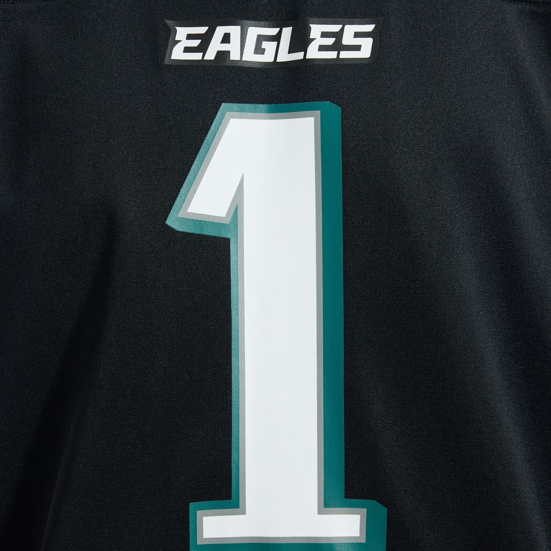 Men's Philadelphia Eagles Jalen Hurts Nike  Midnight Green Team Game Jersey