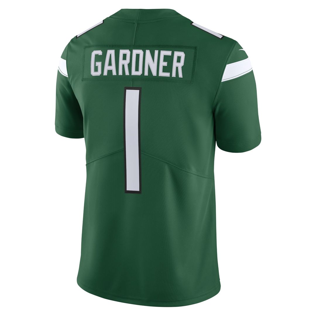 Men's New York Jets Ahmad Sauce Gardner Nike Green Vapor Limited Jersey