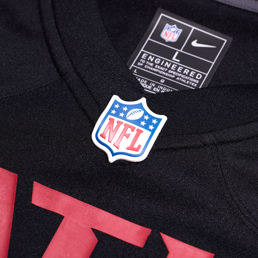 Men's Atlanta Falcons Jack Nelson Nike  Black Team Game Jersey