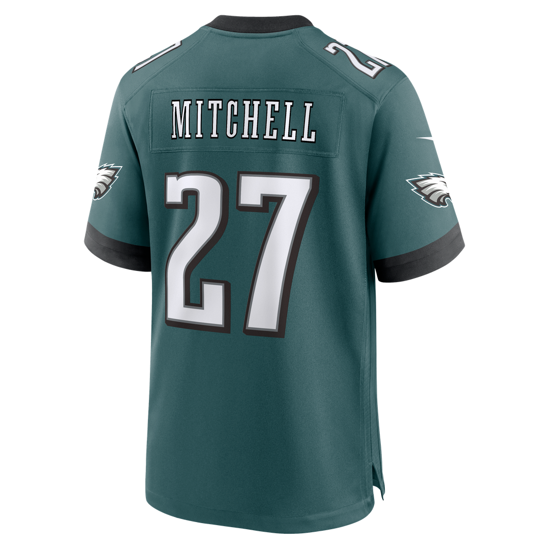 Men's Philadelphia Eagles Quinyon Mitchell Nike  Midnight Green Team Game Jersey