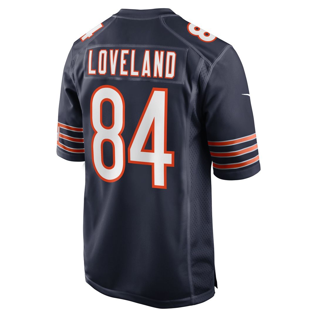 Men's Chicago Bears Colston Loveland Nike Navy Team Game Jersey