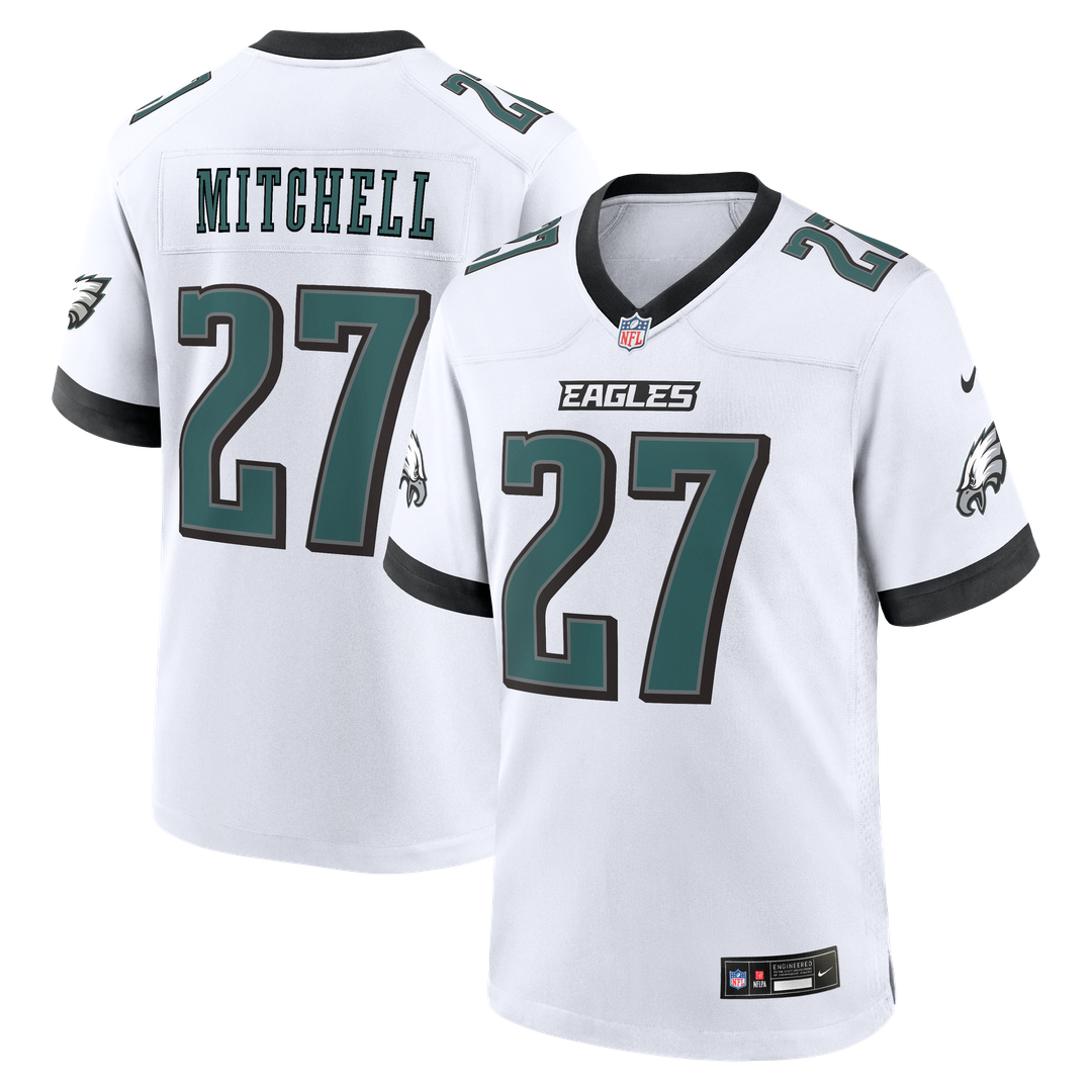 Men's Philadelphia Eagles Quinyon Mitchell Nike  Midnight Green Team Game Jersey