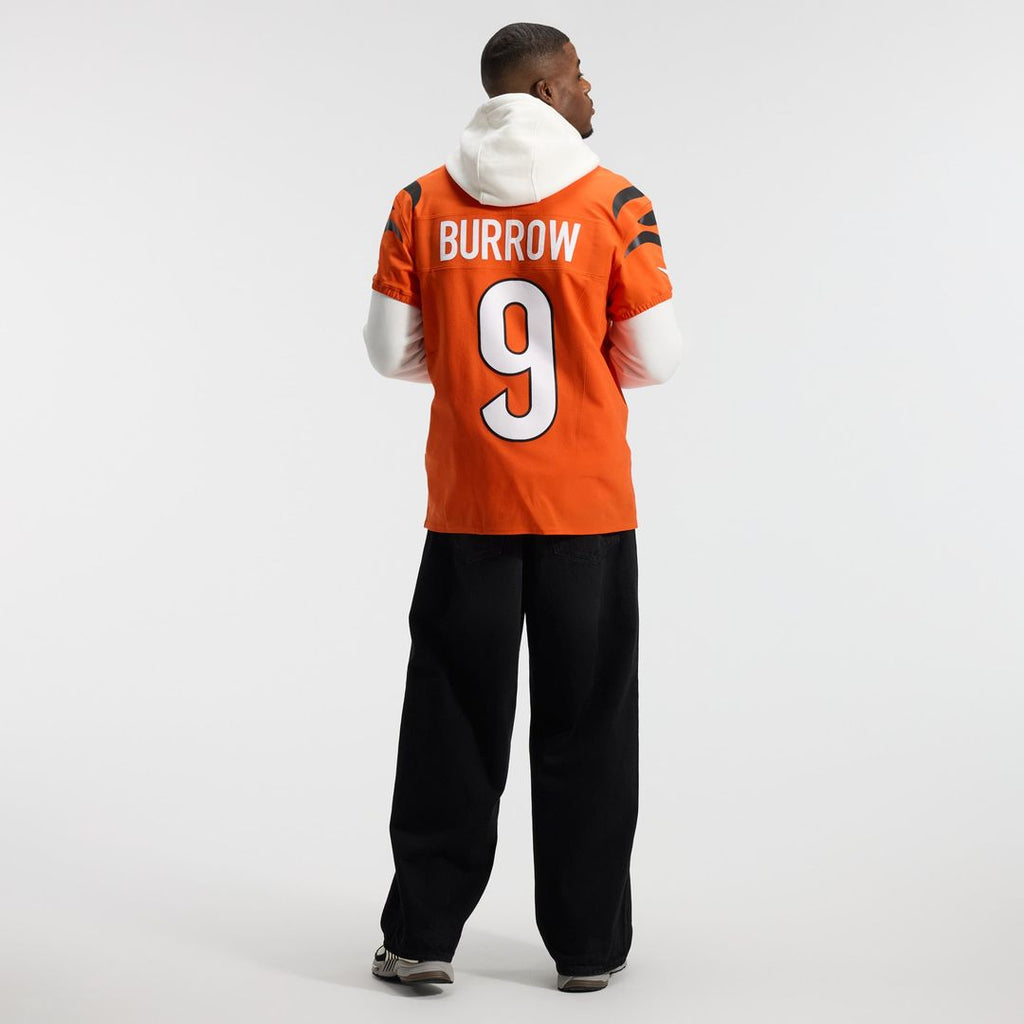 Men's Cincinnati Bengals Joe Burrow Nike Orange Team Vapor F.U.S.E. Elite Jersey