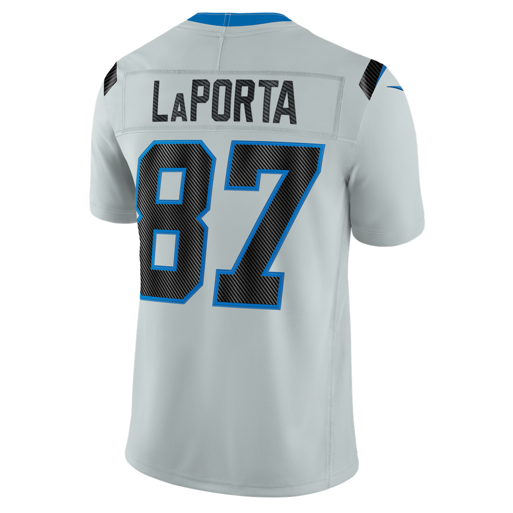 Men's Detroit Lions Sam LaPorta Nike Silver 2026 Rivalries Collection Stitched Limited Jersey