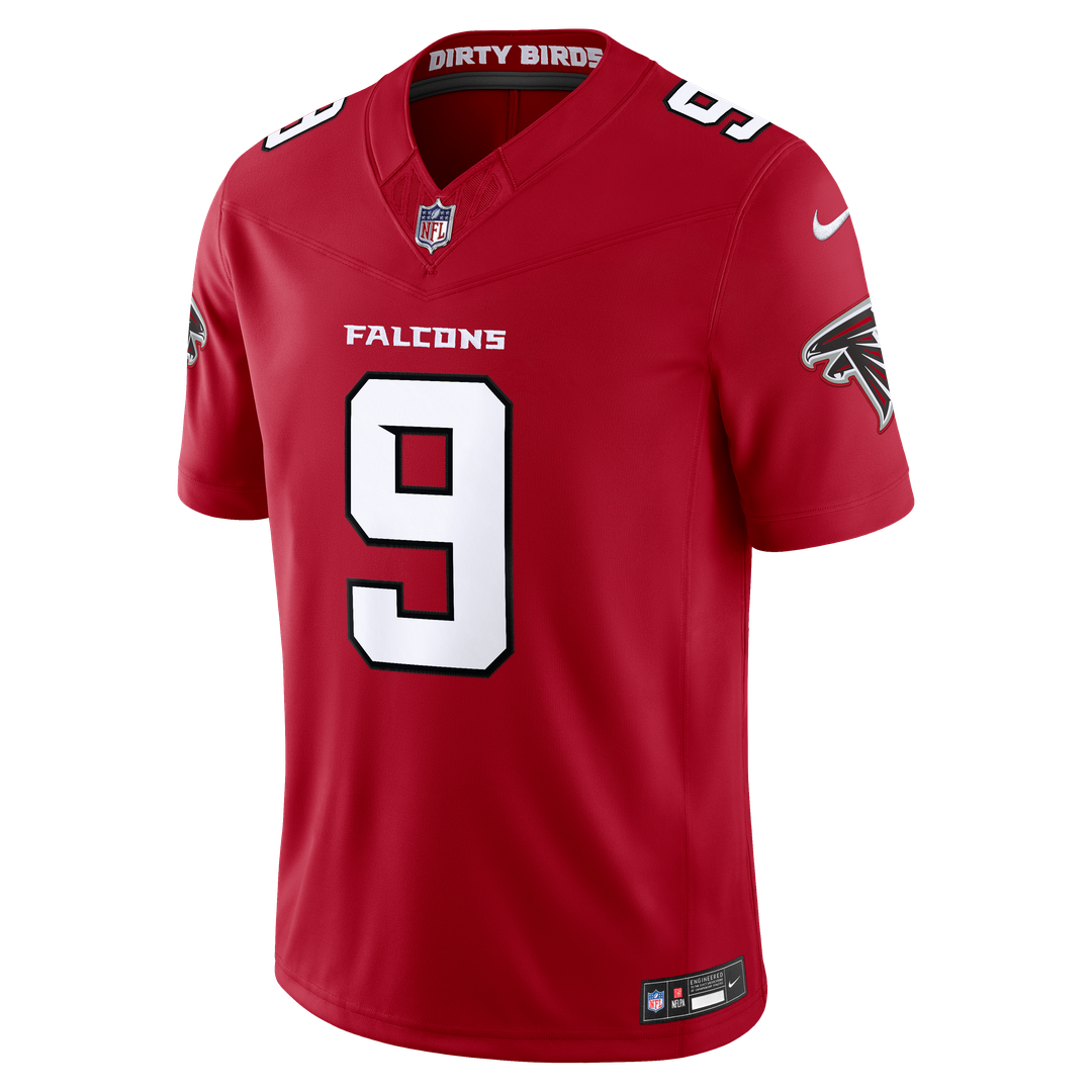 Men's Atlanta Falcons Michael Penix Jr. Nike Red Team Vapor F.U.S.E. Stitched Limited Jersey