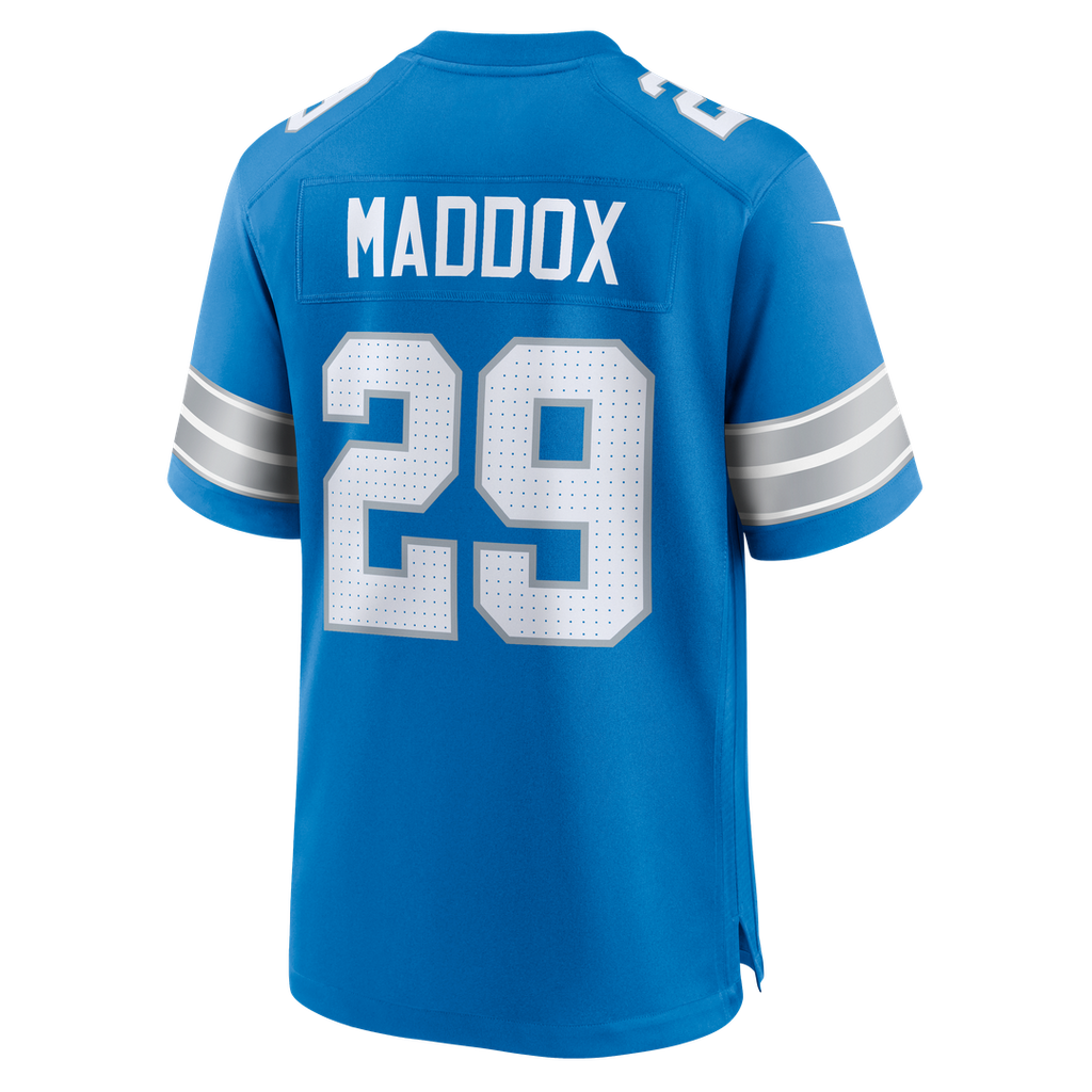 Men's Detroit Lions Avonte Maddox Nike  Blue Team Game Jersey