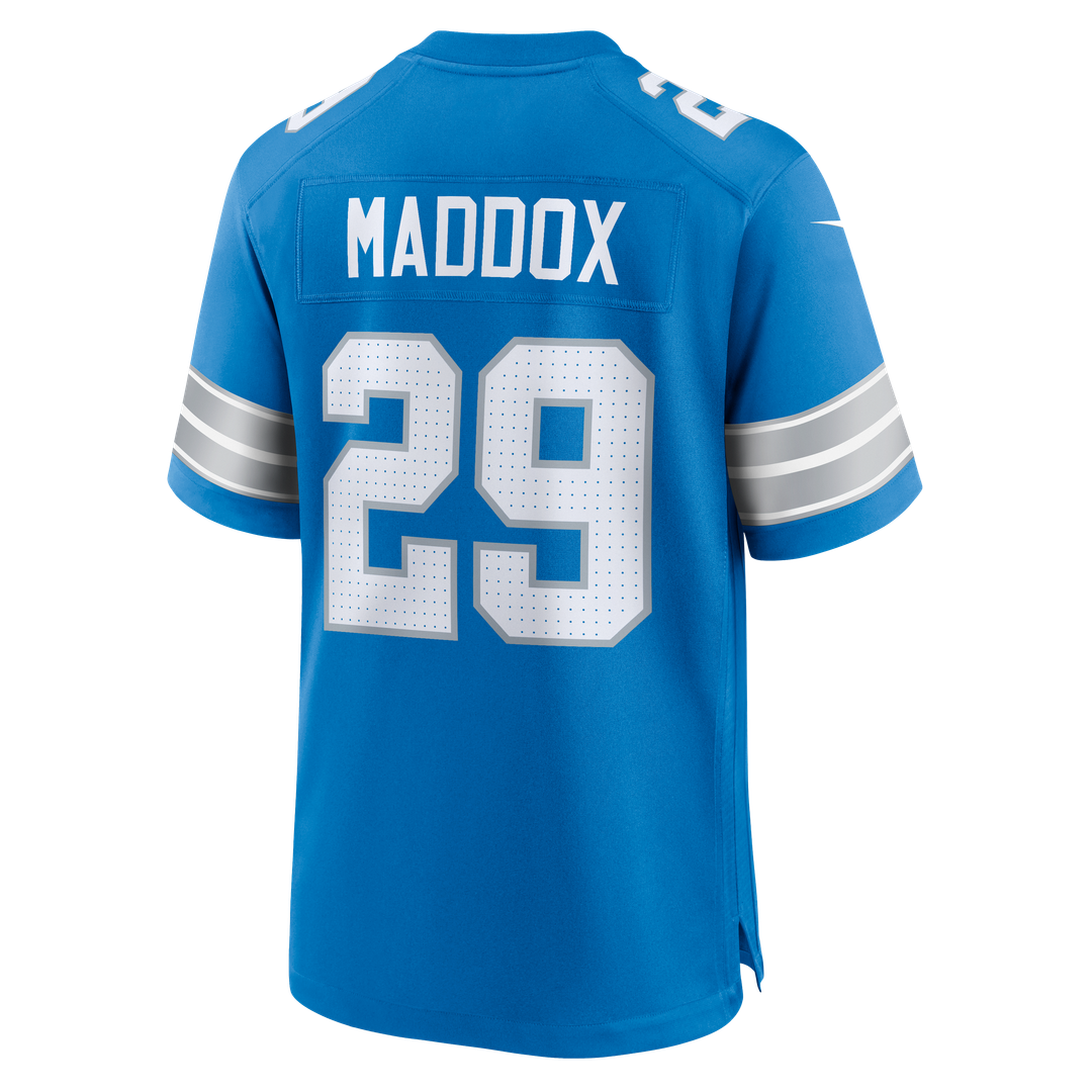 Men's Detroit Lions Avonte Maddox Nike  Blue Team Game Jersey