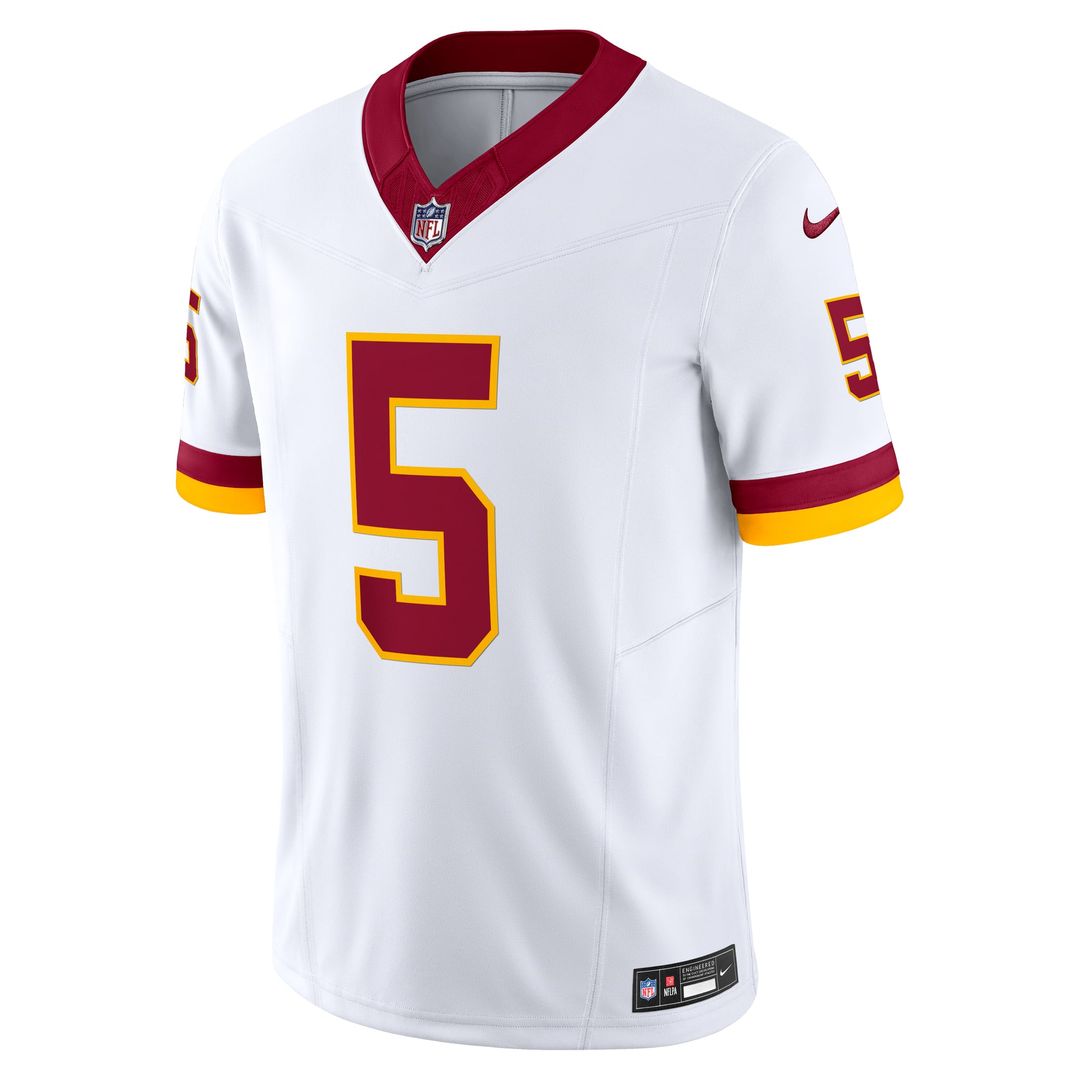 Men's Washington Commanders Jayden Daniels Nike White Vapor F.U.S.E. Limited Super Bowl Era Jersey
