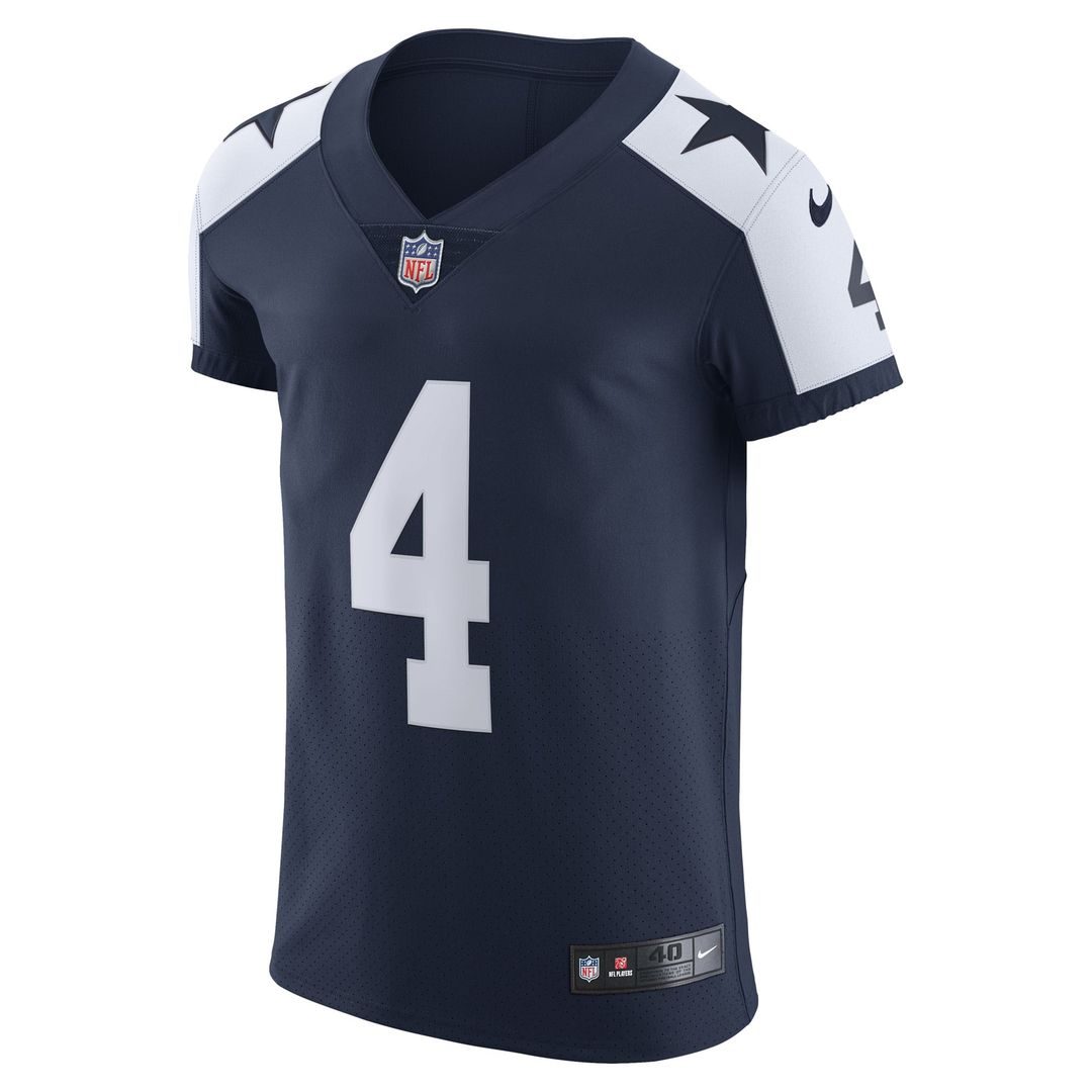 Men's Dallas Cowboys Dak Prescott Nike Navy Alternate Vapor Elite Player Jersey
