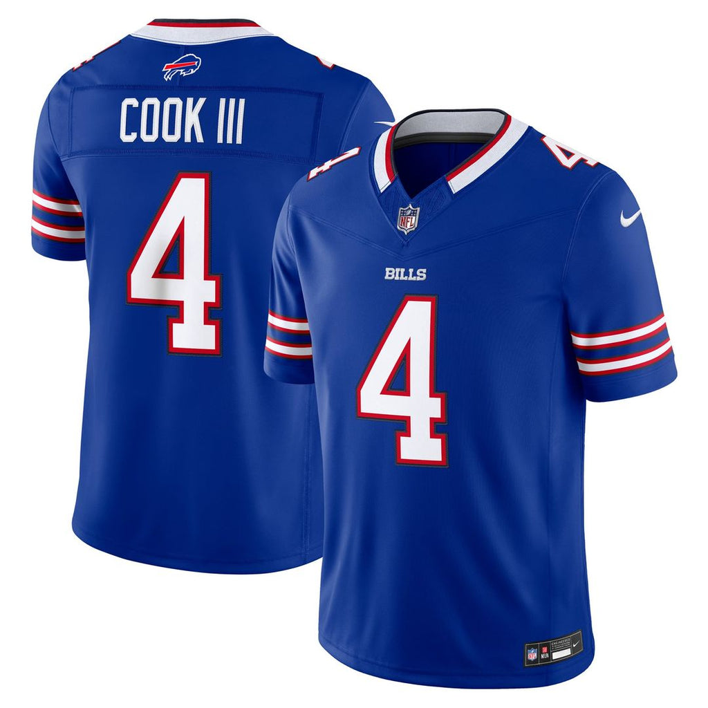 Men's Buffalo Bills James Cook III Nike Royal Team Vapor F.U.S.E. Stitched Limited Jersey