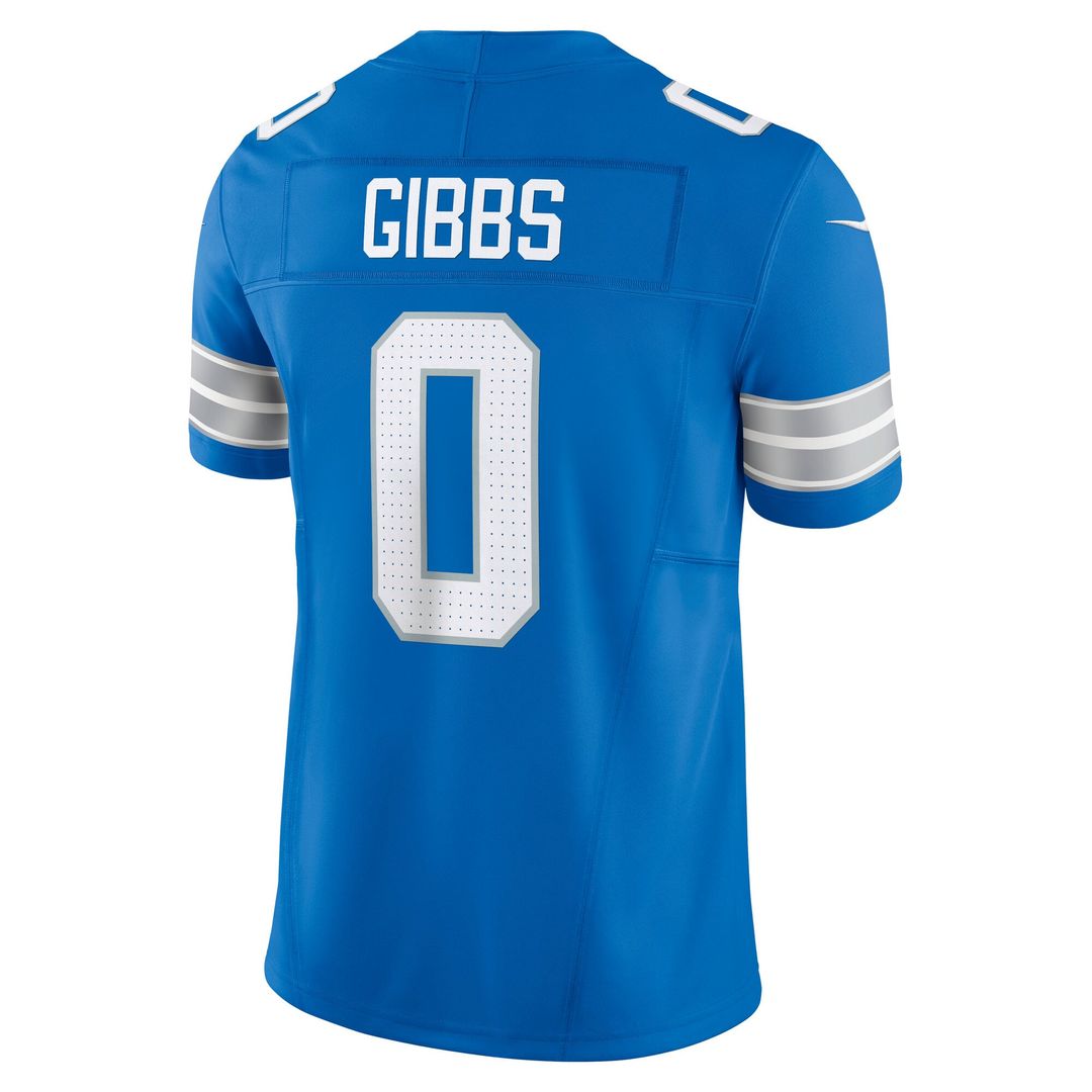 Men's Detroit Lions Jahmyr Gibbs Nike Black 2nd Alternate Vapor F.U.S.E. Limited Jersey