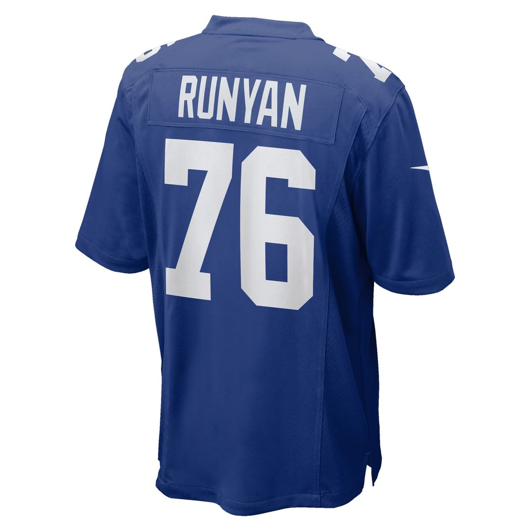 Men's New York Giants Jon Runyan Nike  Royal Team Game Jersey