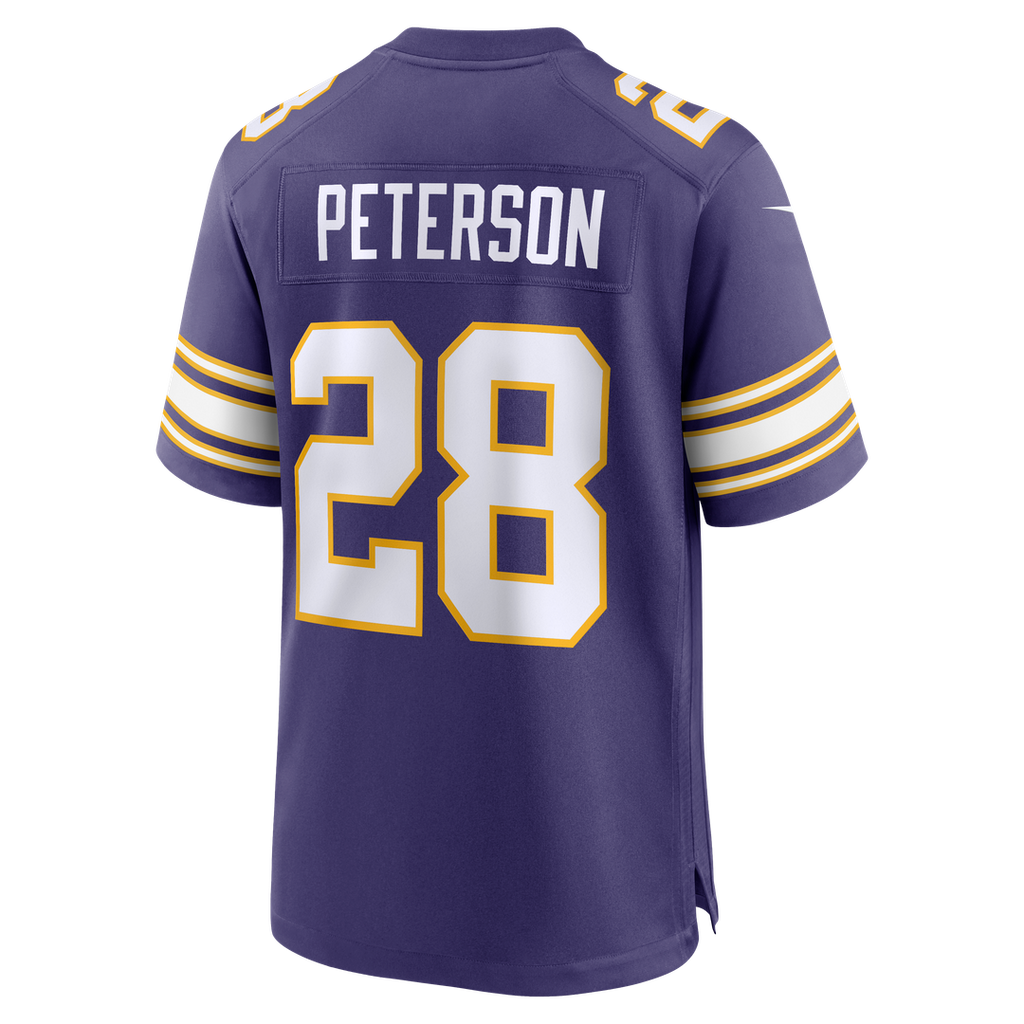 Men's Minnesota Vikings Adrian Peterson Nike Purple Alternate 2 Classic Retired Game Jersey
