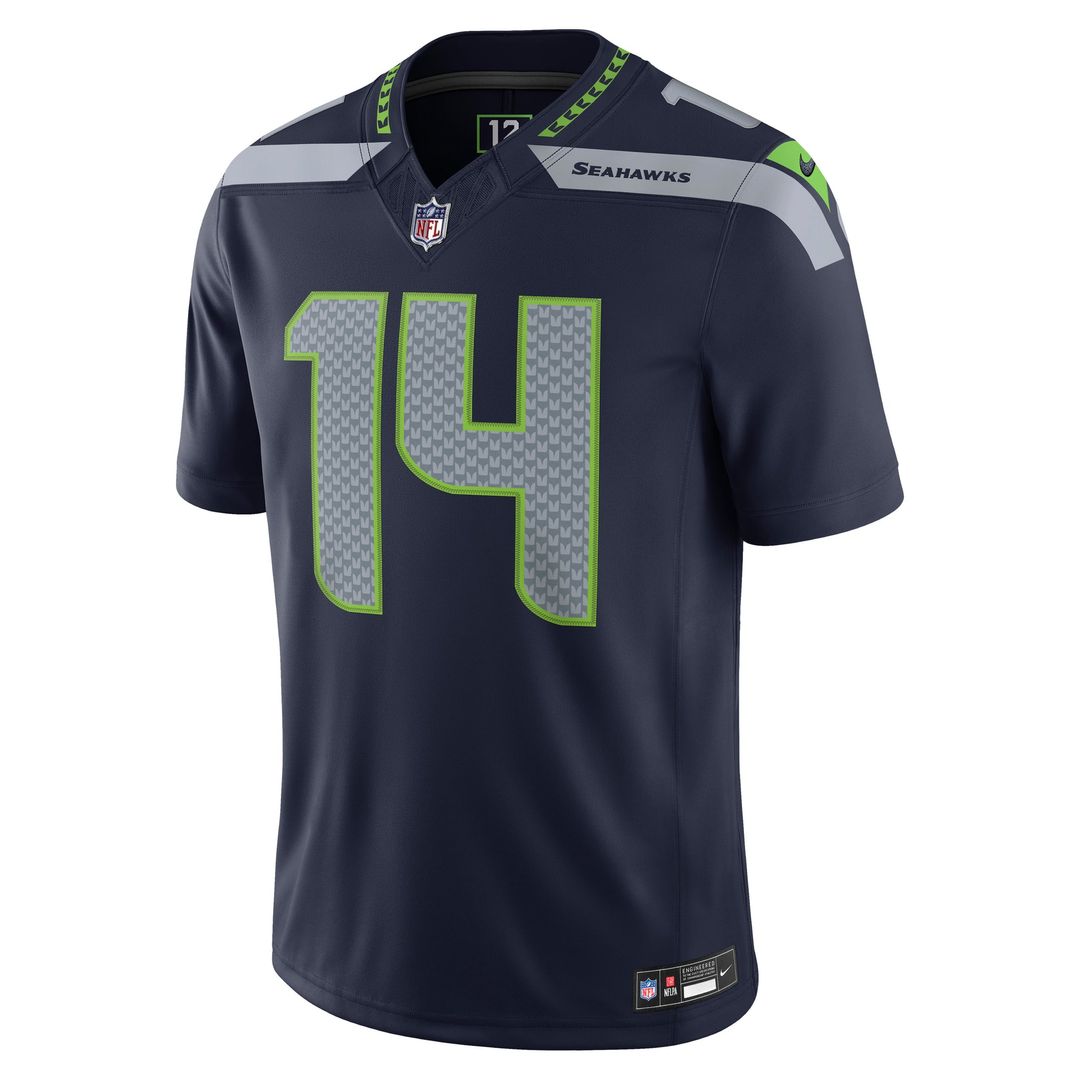 Men's Seattle Seahawks Sam Darnold Nike College Navy Team Vapor F.U.S.E. Stitched Limited Jersey