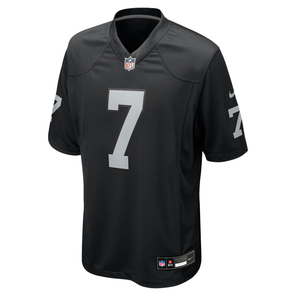 Men's Las Vegas Raiders Quay Walker Nike  Black Team Game Jersey