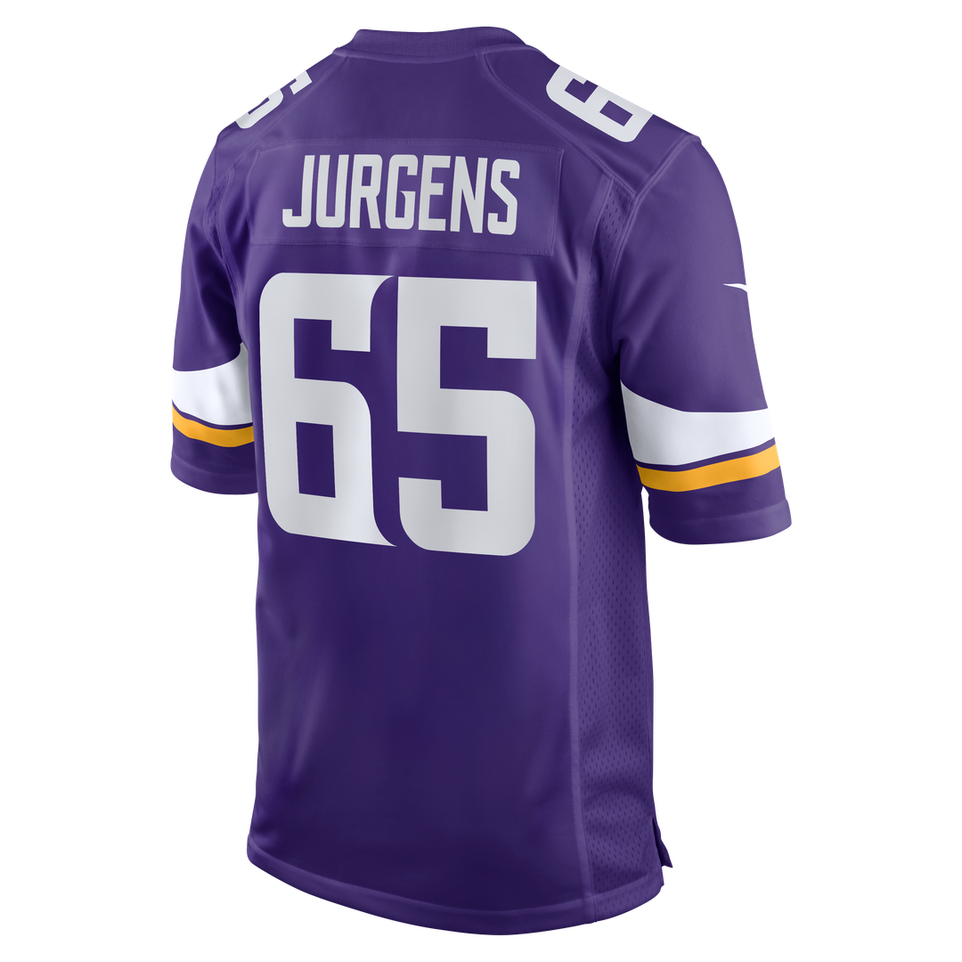 Men's Minnesota Vikings Michael Jurgens Nike  Purple Game Jersey